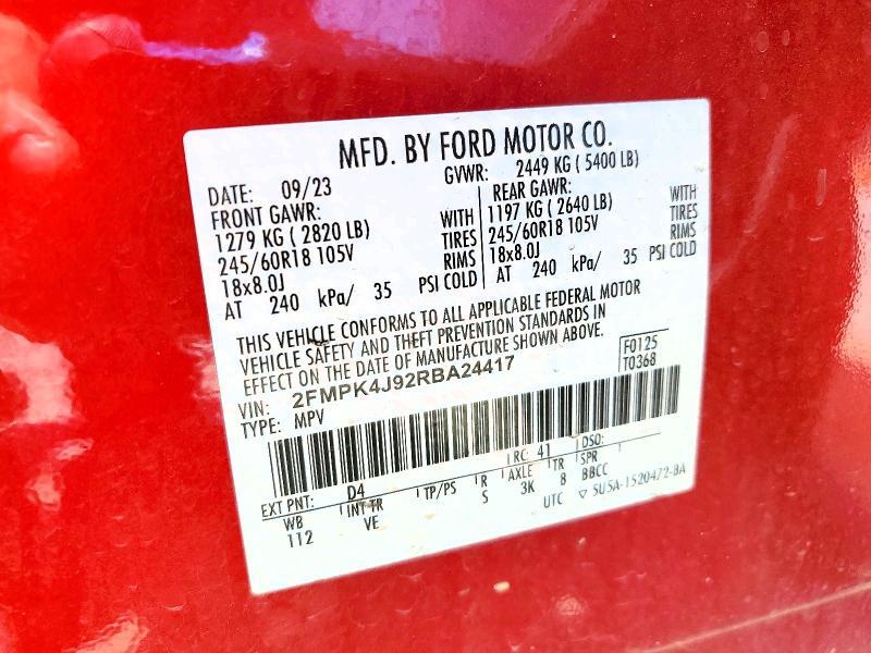 2024 FORD EDGE SEL — Фото 13 из 13