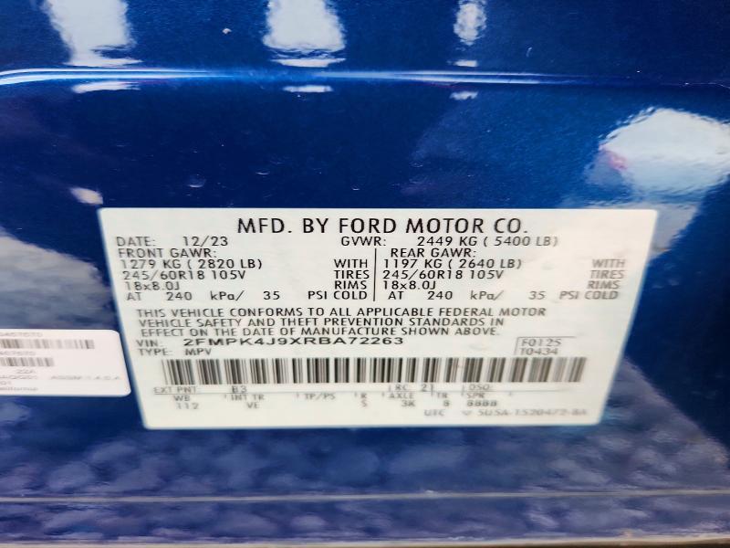 2FMPK4J9XRBA72263 2024 FORD EDGE photo no. 12