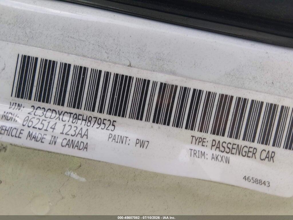 2C3CDXCT0FH879525 2015 DODGE CHARGER photo no. 9