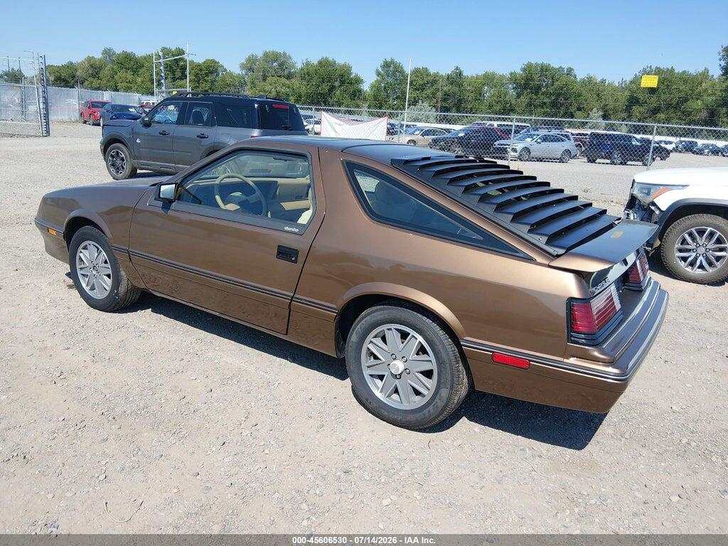 1C3BA54EXGG228702 1986 CHRYSLER LASER photo no. 3