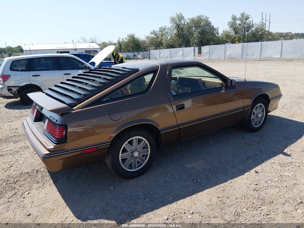 1C3BA54EXGG228702 1986 CHRYSLER LASER photo no. 4