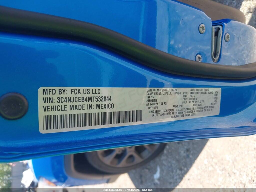 3C4NJCEB4MT532844 2021 JEEP COMPASS photo no. 9