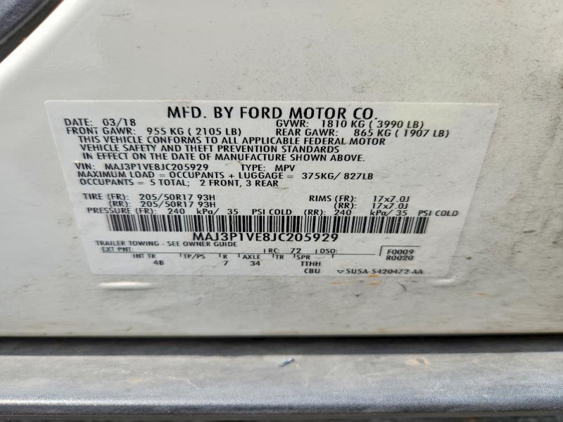 2018 FORD ECOSPORT TITANIUM — Фото 13 из 13