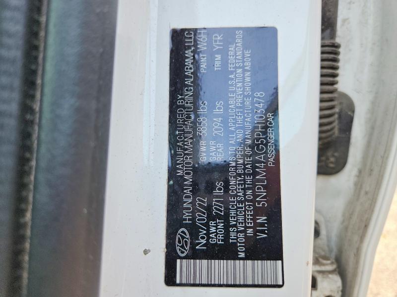 5NPLM4AG5PH103478 2023 HYUNDAI ELANTRA photo no. 12