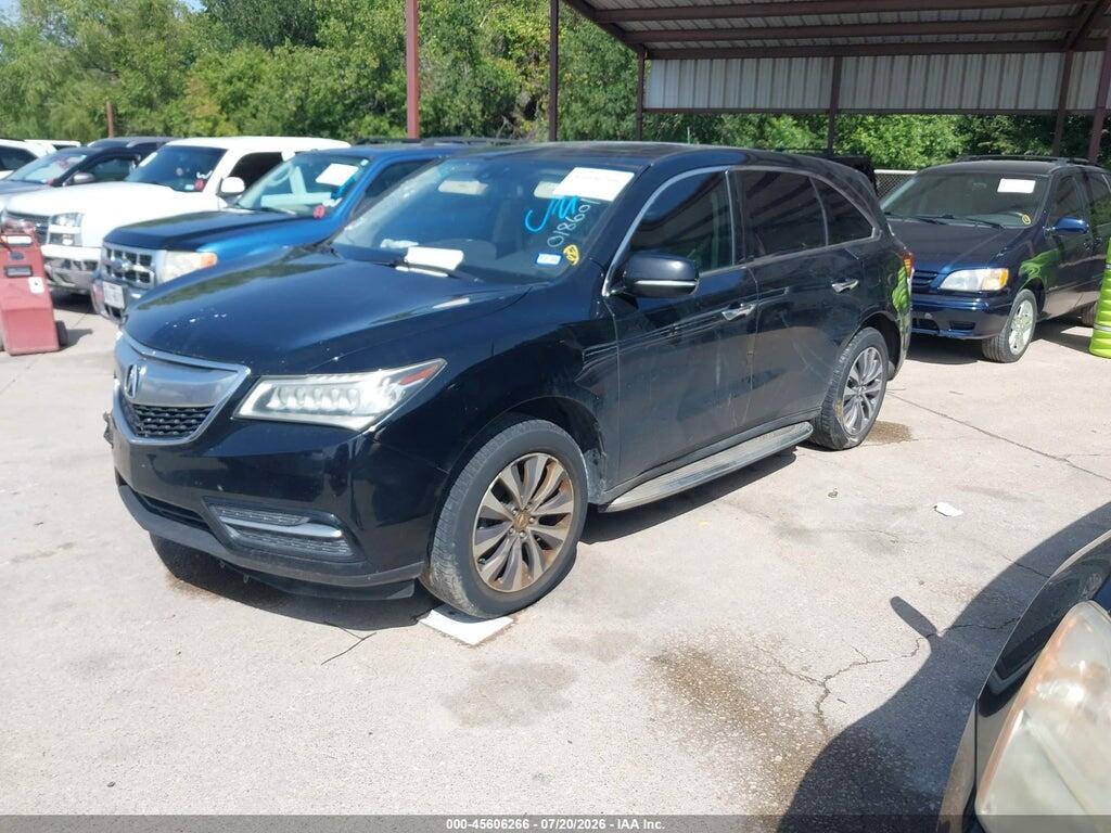 5FRYD3H45EB018601 2014 ACURA MDX photo no. 2
