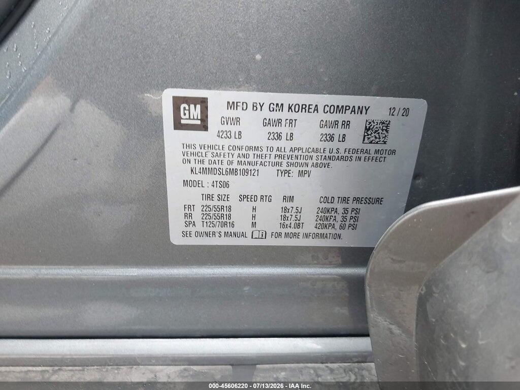 KL4MMDSL6MB109121 2021 BUICK ENCORE GX photo no. 9