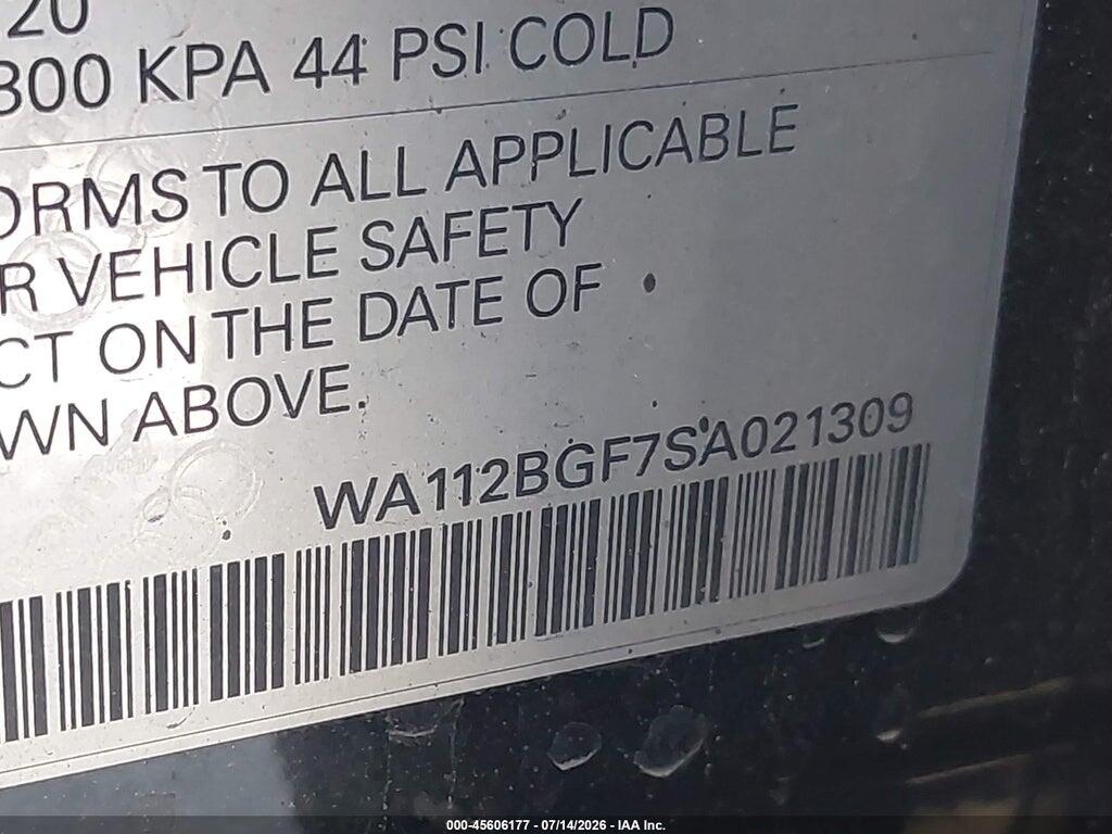 WA112BGF7SA021309 2025 AUDI Q6 E-TRON photo no. 9