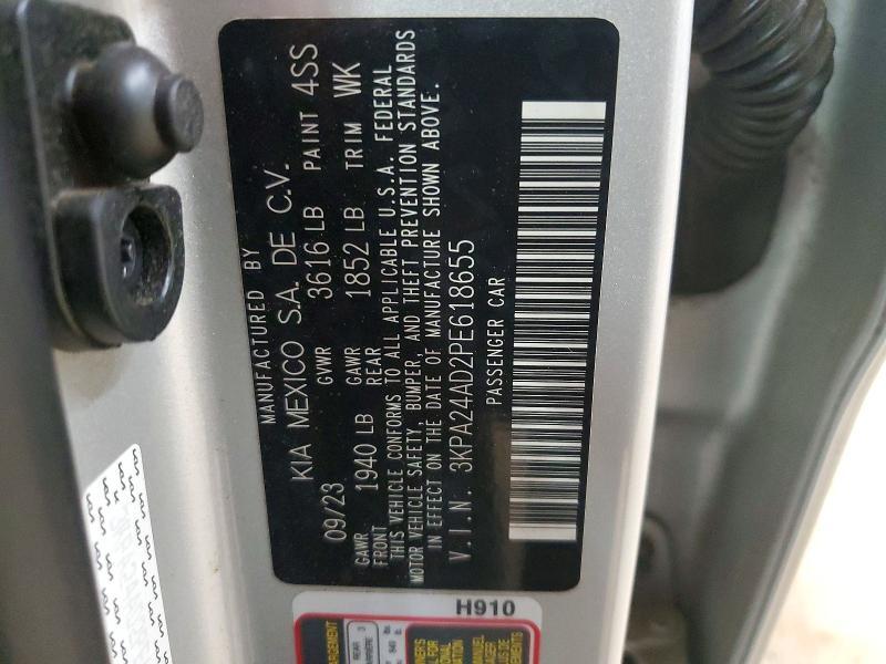 3KPA24AD2PE618655 2023 KIA RIO photo no. 12