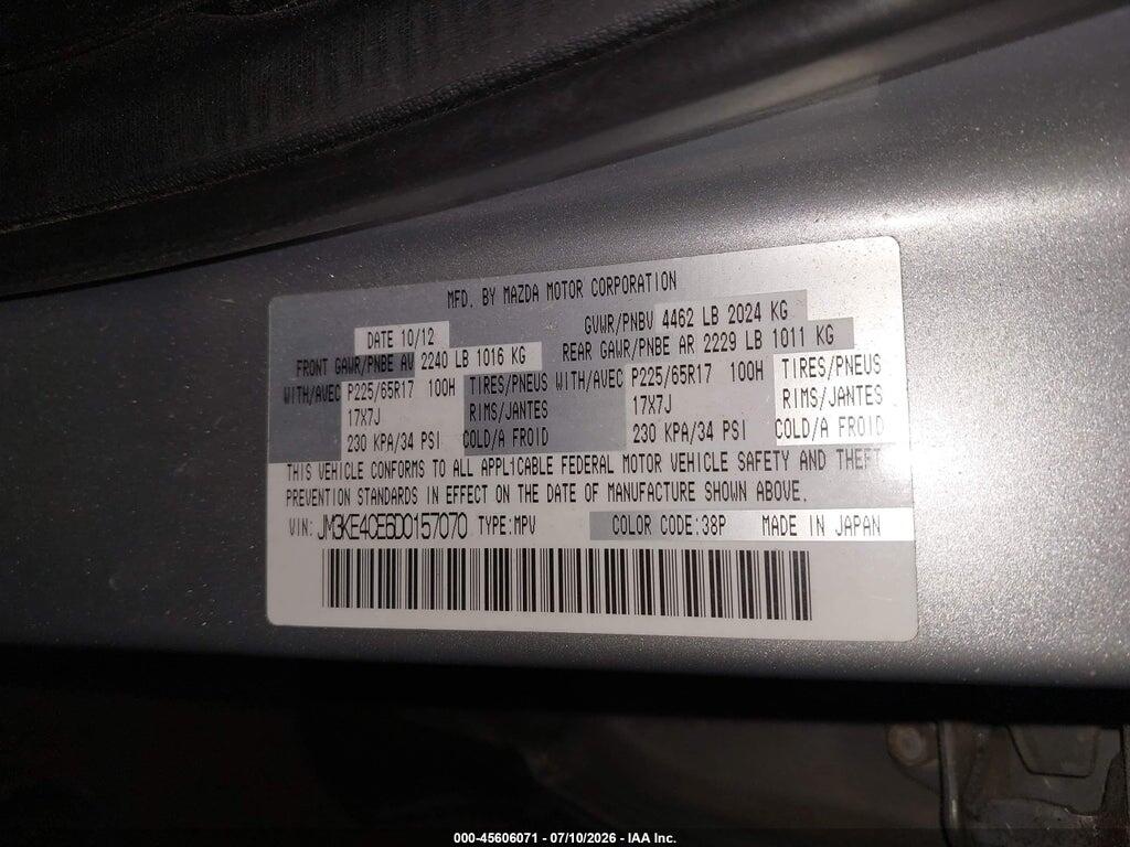 JM3KE4CE6D0157070 2013 MAZDA CX-5 photo no. 9