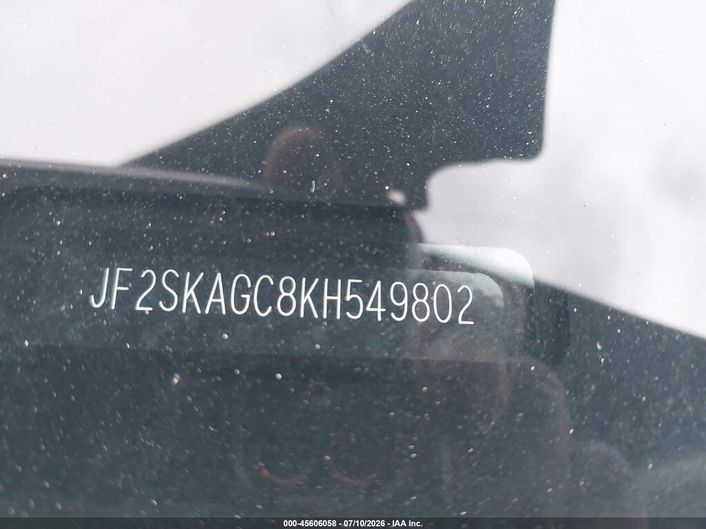 JF2SKAGC8KH549802 2019 SUBARU FORESTER photo no. 9