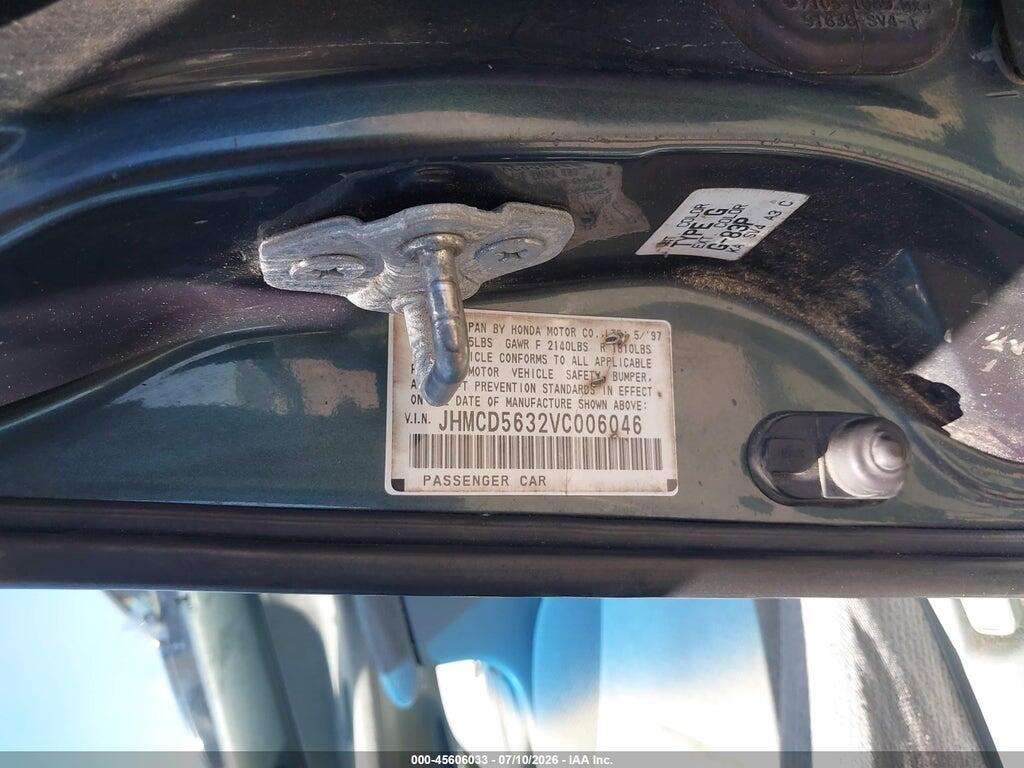 JHMCD5632VC006046 1997 HONDA ACCORD photo no. 9
