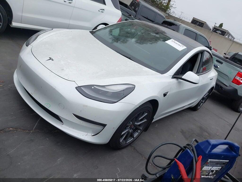5YJ3E1EA9NF122953 2022 TESLA MODEL 3 photo no. 2