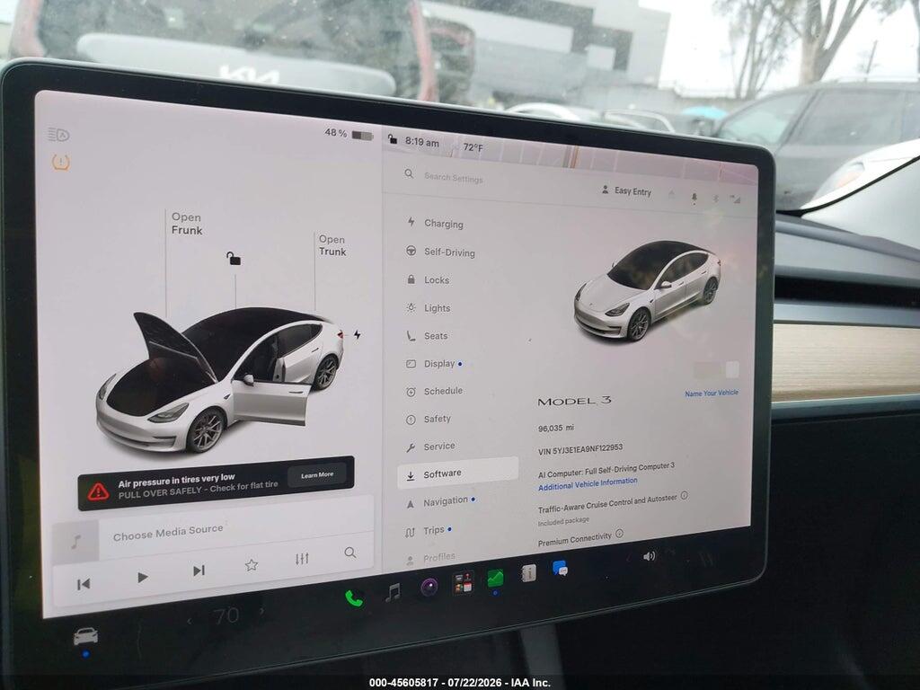 5YJ3E1EA9NF122953 2022 TESLA MODEL 3 photo no. 7