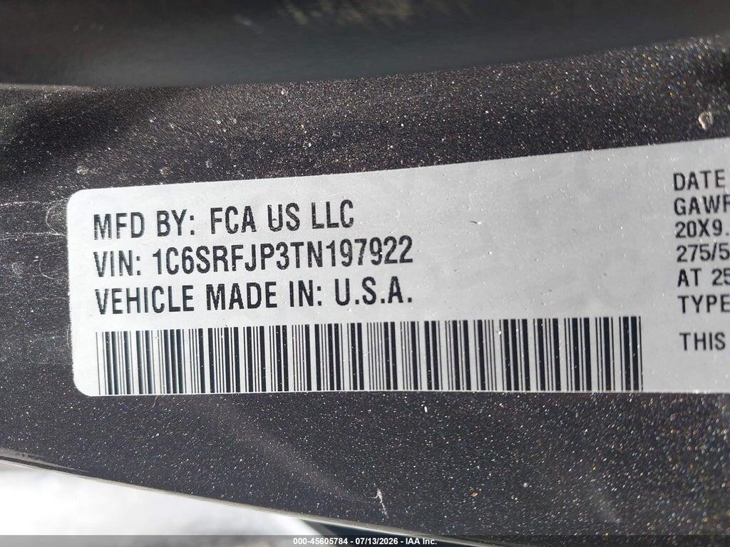 1C6SRFJP3TN197922 2026 RAM 1500 photo no. 9