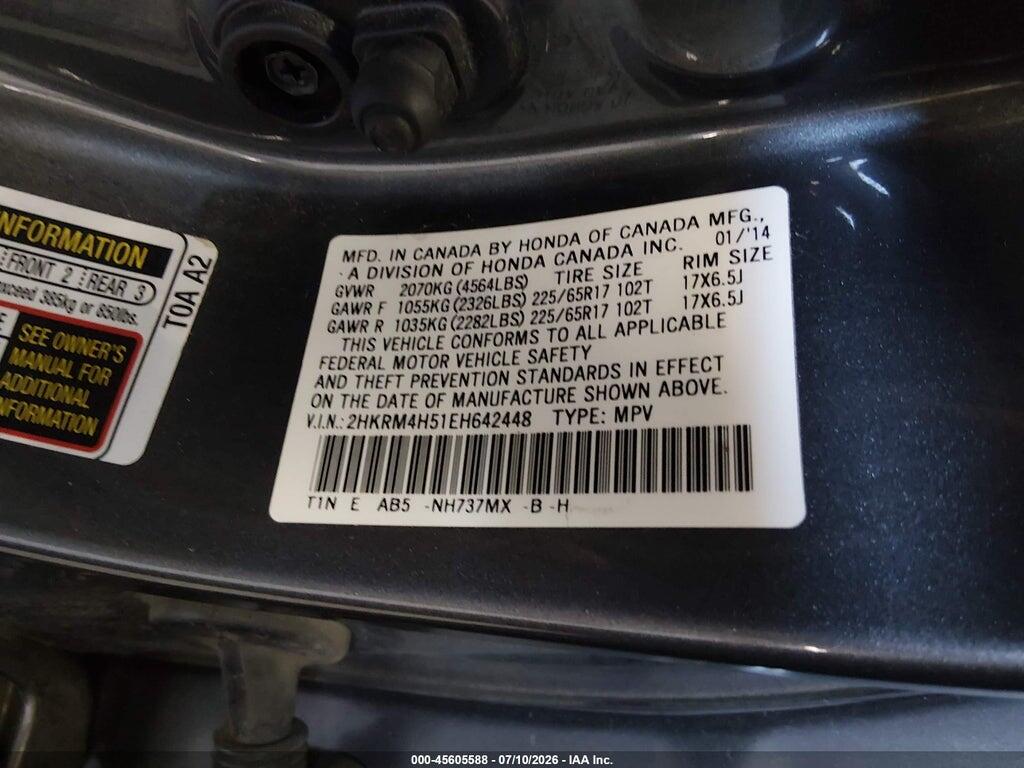 2HKRM4H51EH642448 2014 HONDA CR-V photo no. 9