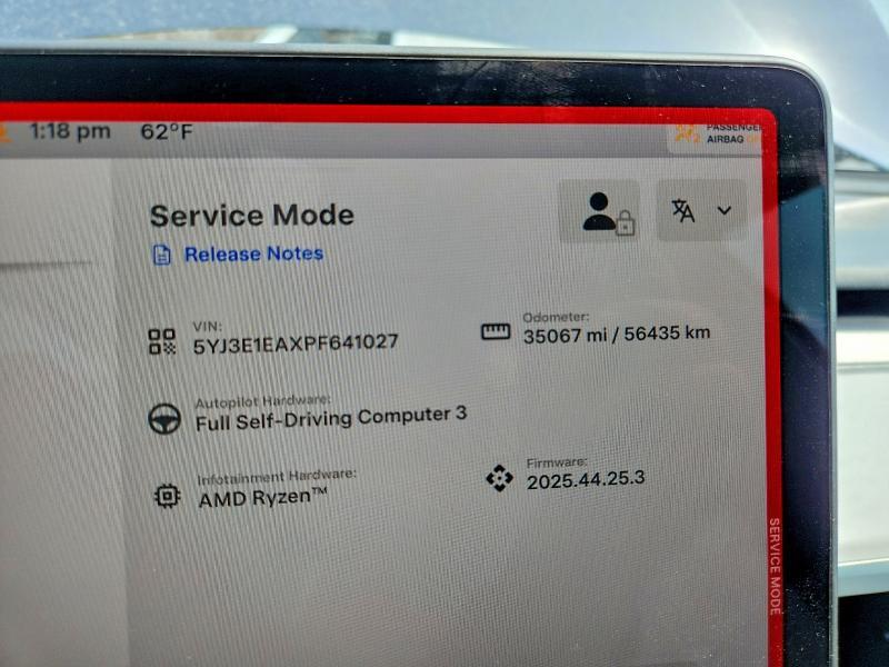5YJ3E1EAXPF641027 2023 TESLA MODEL 3 photo no. 9