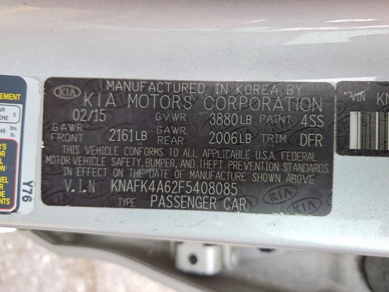 2015 KIA FORTE LX — Фото 12 из 12