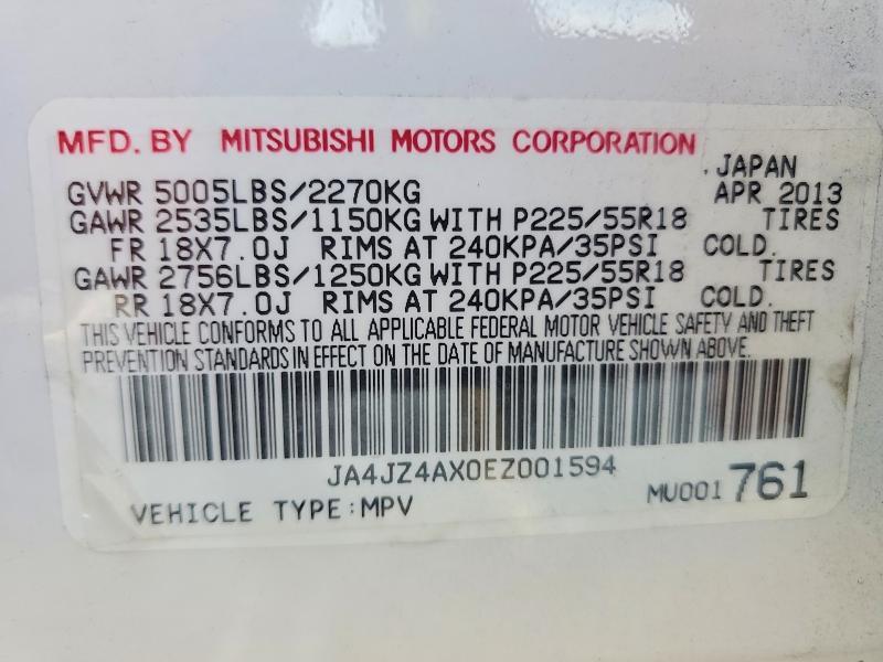 2014 MITSUBISHI OUTLANDER GT — Фото 13 из 13