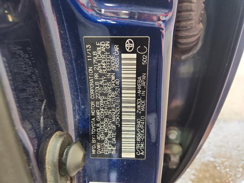 2014 TOYOTA PRIUS TWO — Фото 12 из 12