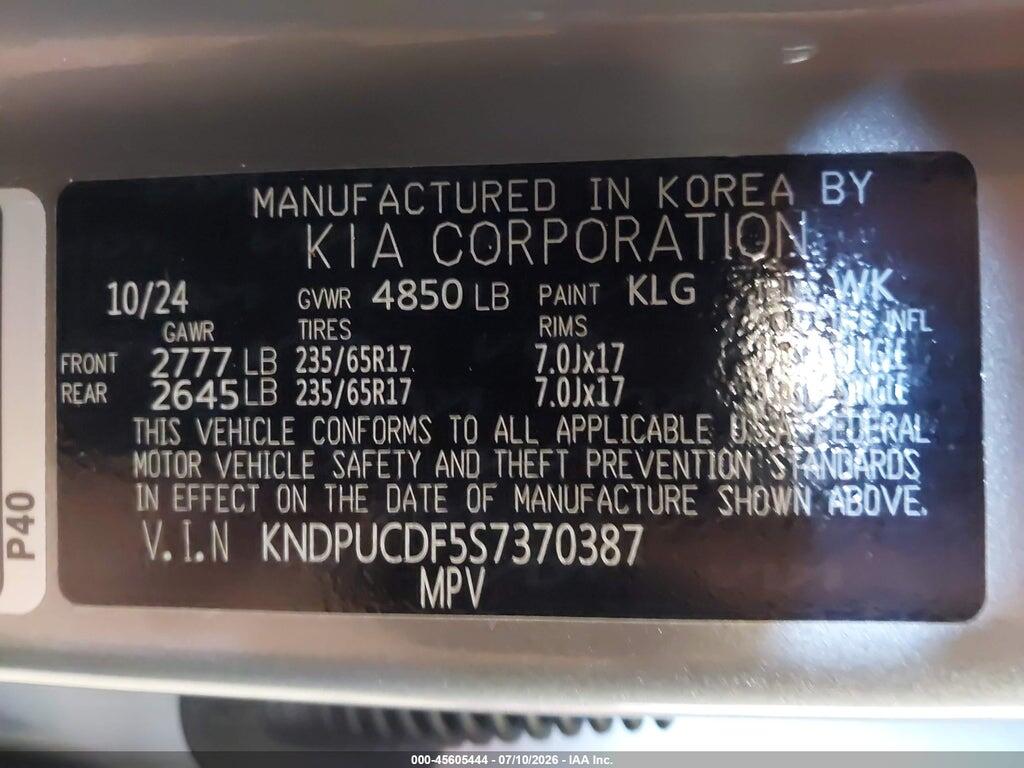 KNDPUCDF5S7370387 2025 KIA SPORTAGE photo no. 9
