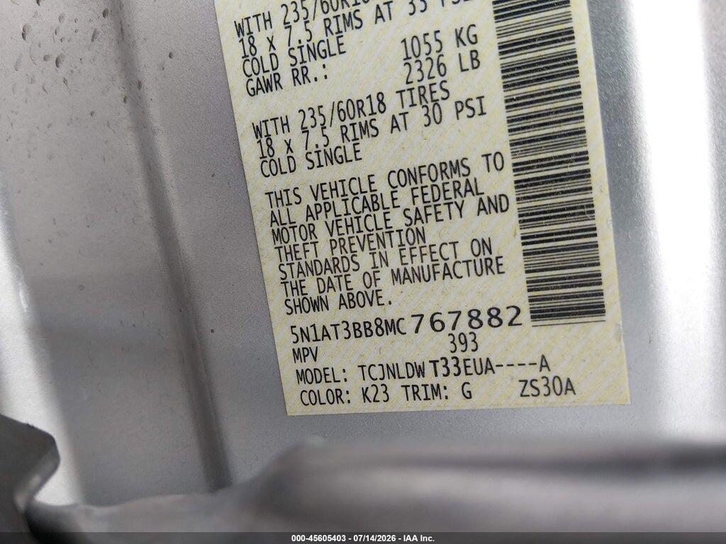 5N1AT3BB8MC767882 2021 NISSAN ROGUE photo no. 9