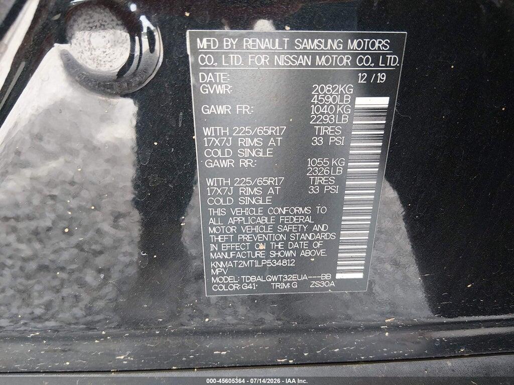 KNMAT2MT1LP534812 2020 NISSAN ROGUE photo no. 9