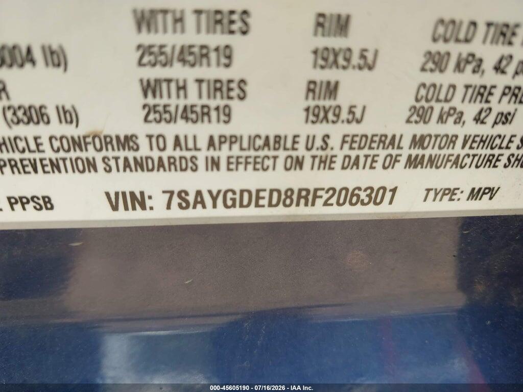 7SAYGDED8RF206301 2024 TESLA MODEL Y photo no. 9