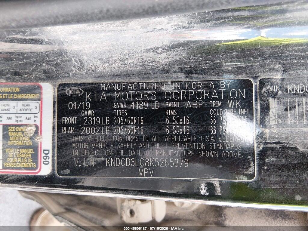 KNDCB3LC8K5265379 2019 KIA NIRO photo no. 9