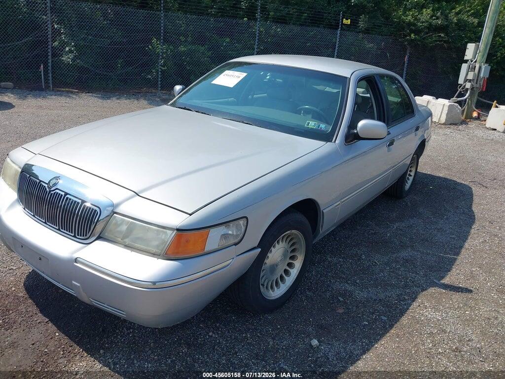 2MEFM75W81X604272 2001 MERCURY GRAND MARQUIS photo no. 2
