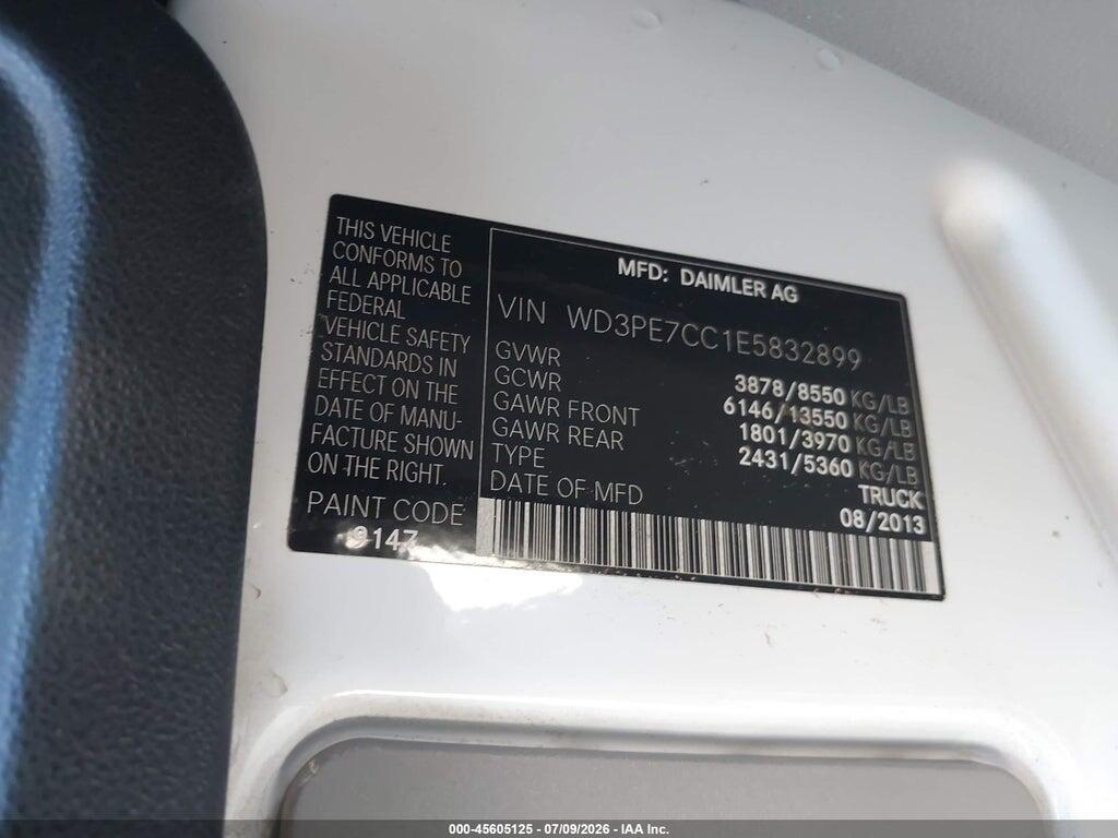WD3PE7CC1E5832899 2014 MERCEDES-BENZ SPRINTER 2500 photo no. 9