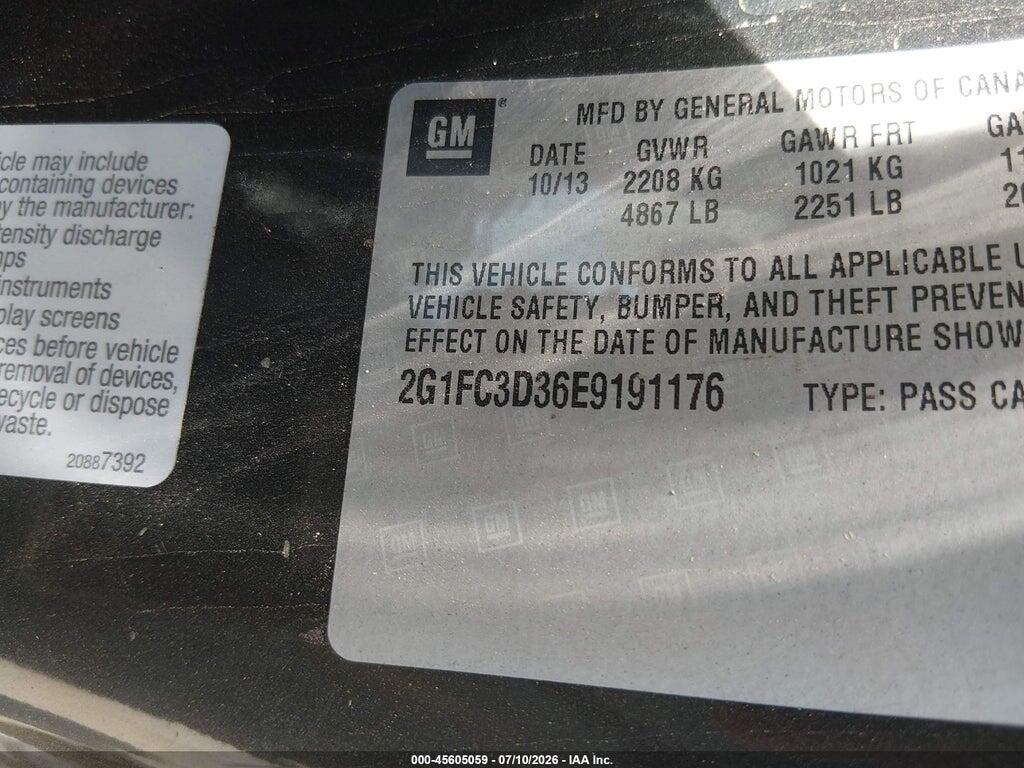 2G1FC3D36E9191176 2014 CHEVROLET CAMARO photo no. 9