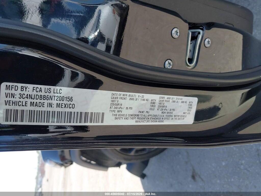 3C4NJDBB6NT200156 2022 JEEP COMPASS photo no. 9