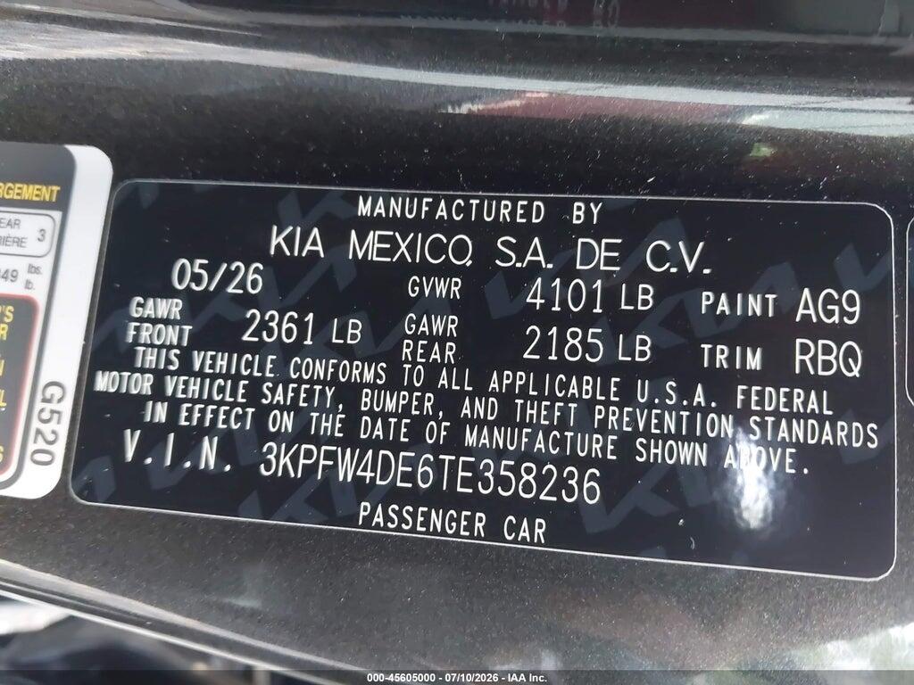 3KPFW4DE6TE358236 2026 KIA K4 photo no. 9