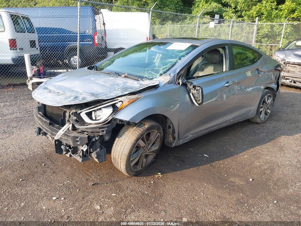 5NPDH4AE5GH674315 2016 HYUNDAI ELANTRA photo no. 2