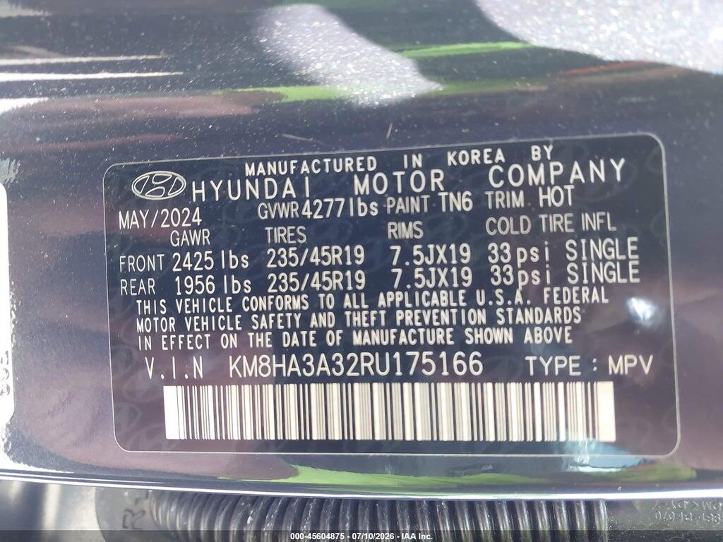 KM8HA3A32RU175166 2024 HYUNDAI KONA photo no. 9