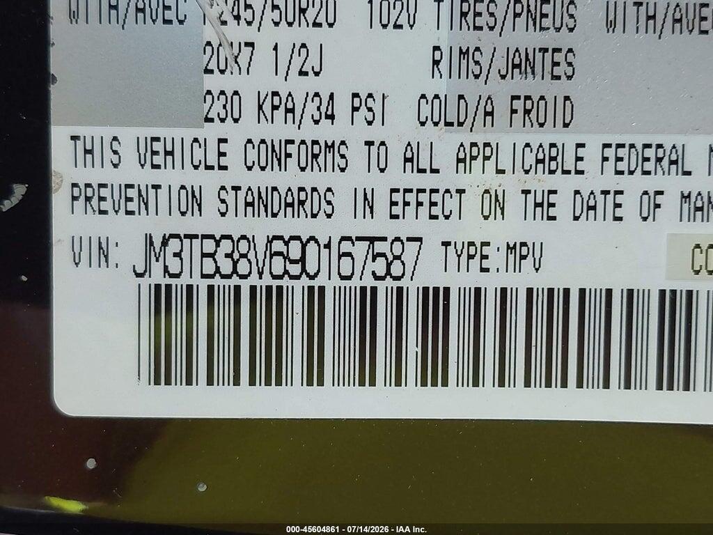 JM3TB38V690167587 2009 MAZDA CX-9 photo no. 9