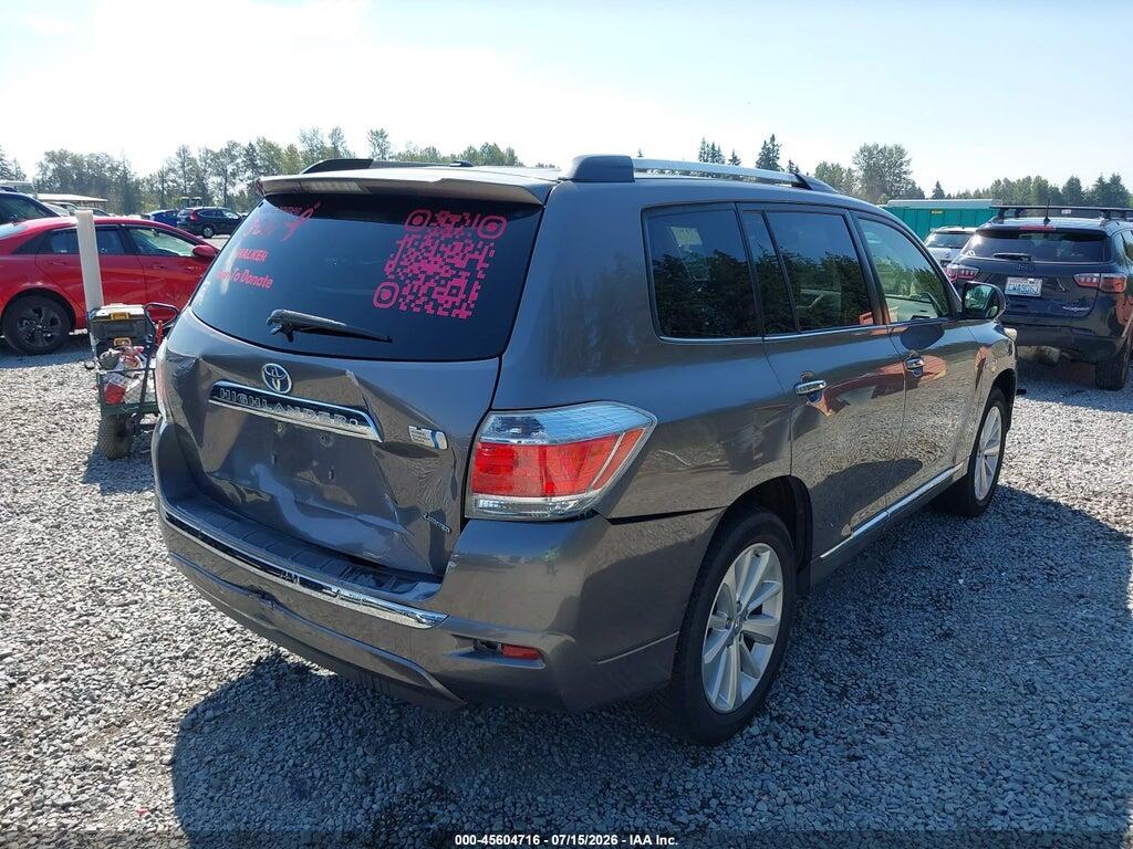 JTEDC3EH9C2010717 2012 TOYOTA HIGHLANDER HYBRID photo no. 4