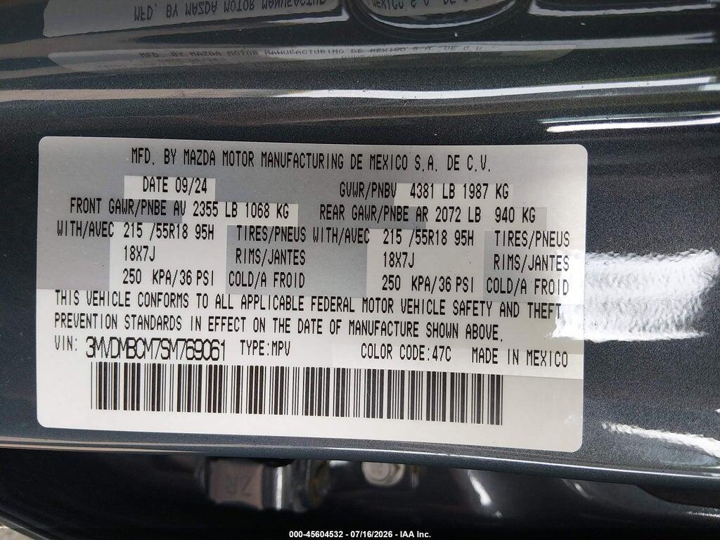3MVDMBCM7SM769061 2025 MAZDA CX-30 photo no. 9