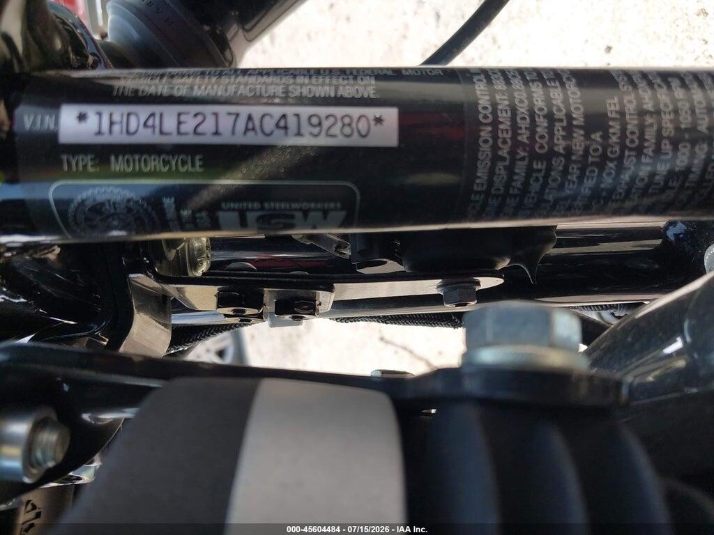 1HD4LE217AC419280 2010 HARLEY-DAVIDSON XL883 photo no. 10