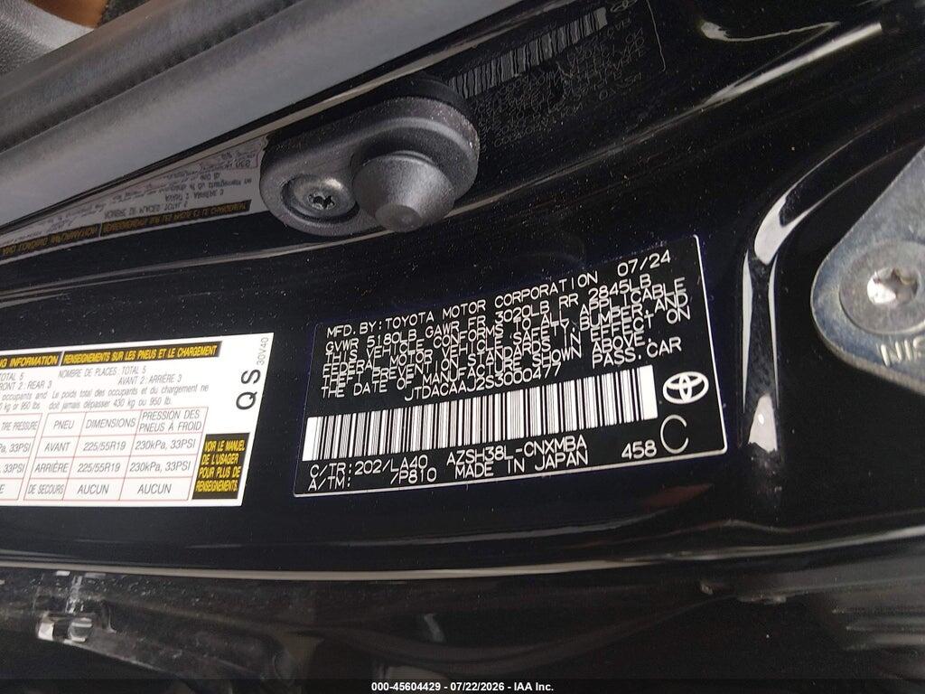 JTDACAAJ2S3000477 2025 TOYOTA CROWN SIGNIA photo no. 9