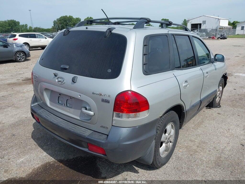 KM8SC73E66U079302 2006 HYUNDAI SANTA FE photo no. 4