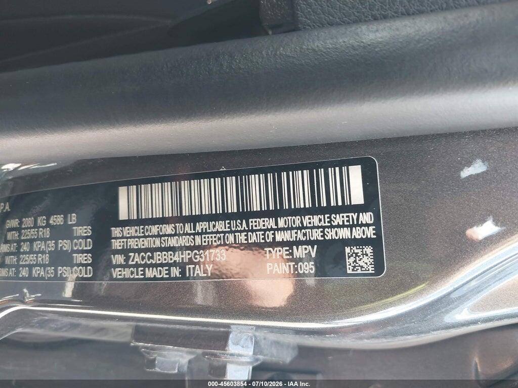 ZACCJBBB4HPG31733 2017 JEEP RENEGADE photo no. 9