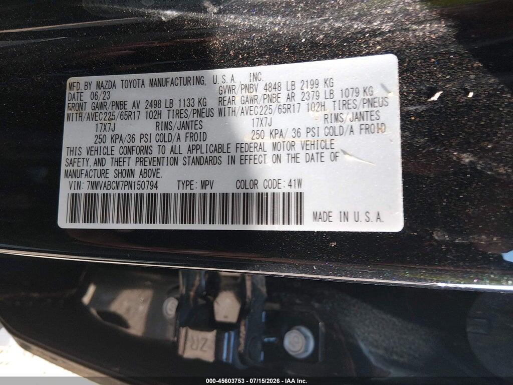 7MMVABCM7PN150794 2023 MAZDA CX-50 photo no. 9