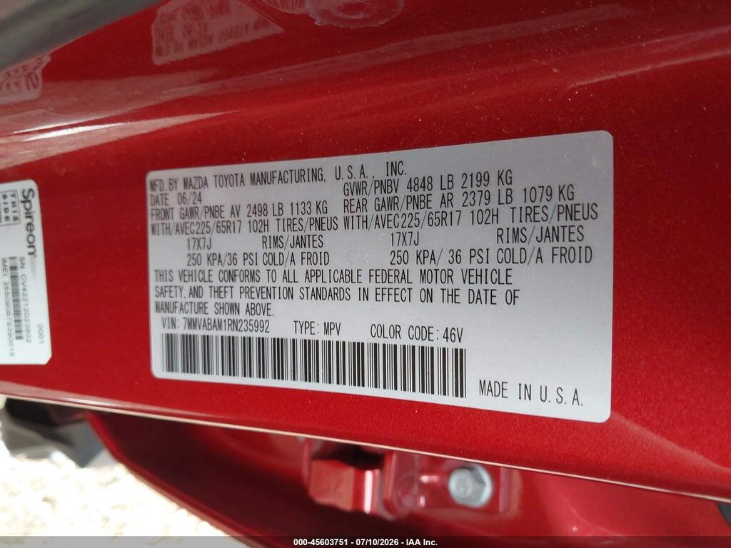 7MMVABAM1RN235992 2024 MAZDA CX-50 photo no. 9