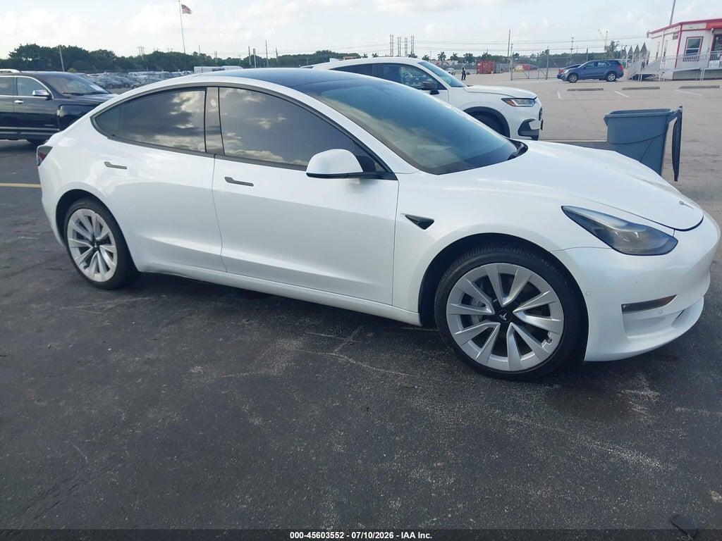 5YJ3E1EB6NF269353 2022 TESLA MODEL 3 photo no. 1