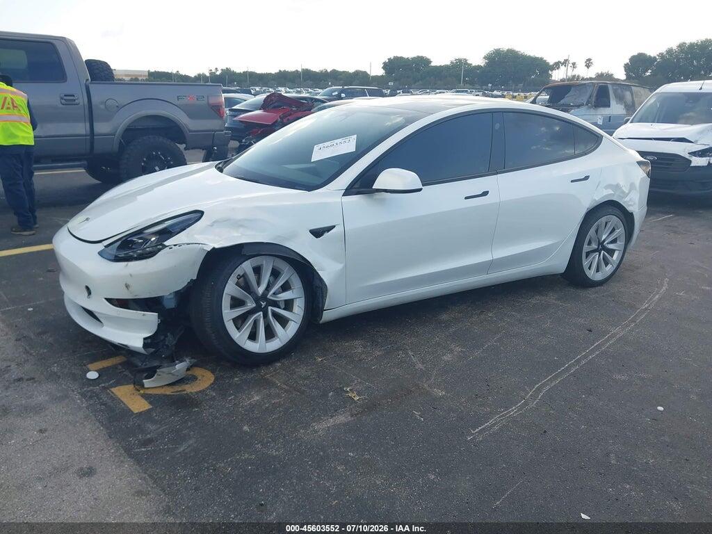 5YJ3E1EB6NF269353 2022 TESLA MODEL 3 photo no. 6