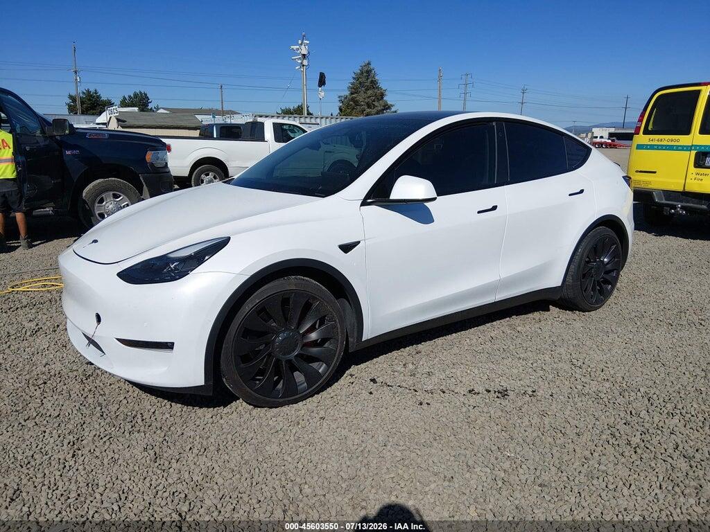 7SAYGDEF5NF396201 2022 TESLA MODEL Y photo no. 2