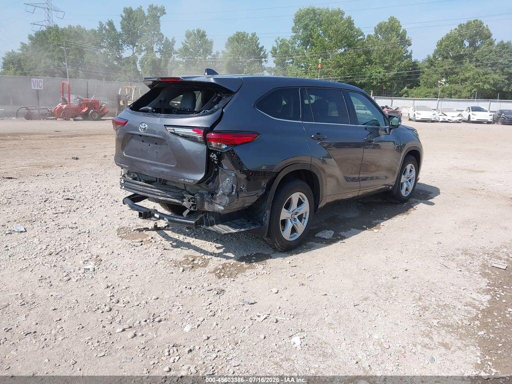 5TDBZRBH2MS548607 2021 TOYOTA HIGHLANDER photo no. 4
