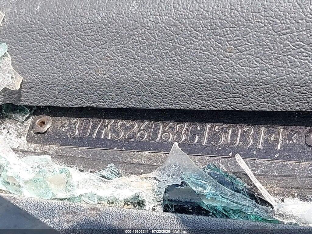 3D7KS26D68G150314 2008 DODGE RAM 2500 photo no. 9