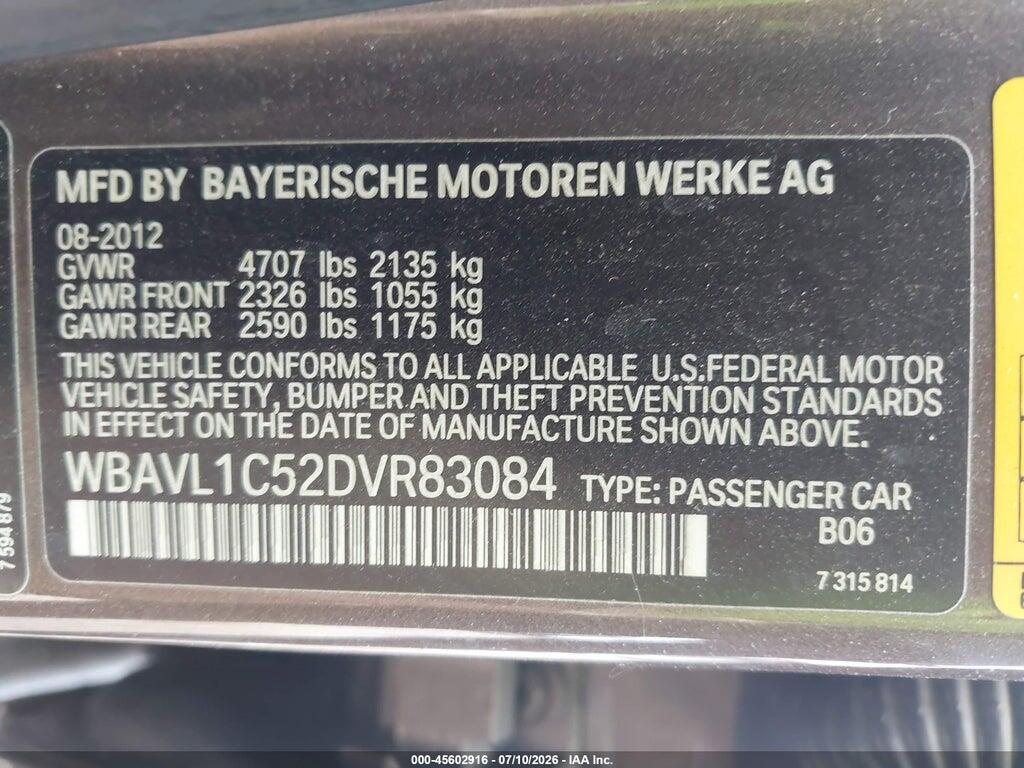 WBAVL1C52DVR83084 2013 BMW X1 photo no. 9